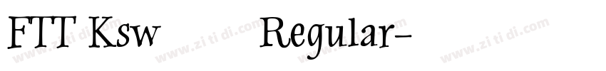 FTT Ksw飛龍 Regular字体转换